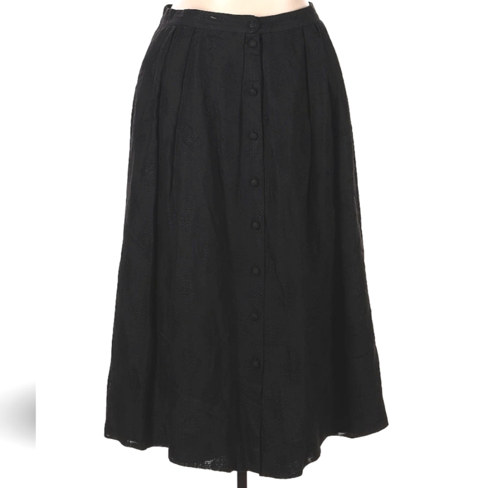 Doncaster Collection Black Xl Casual Skirt Mid-Calf Excellent Condtion